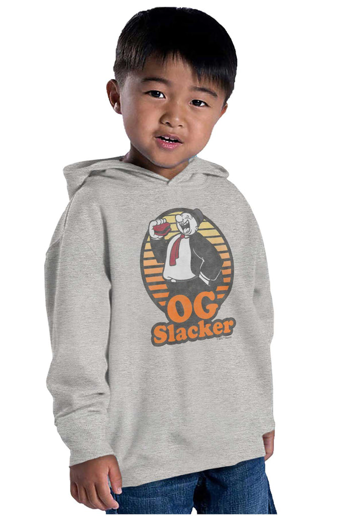 OG Slacker Toddler Pullover Hoodie-Direct To Garment Print-Brisco Baby