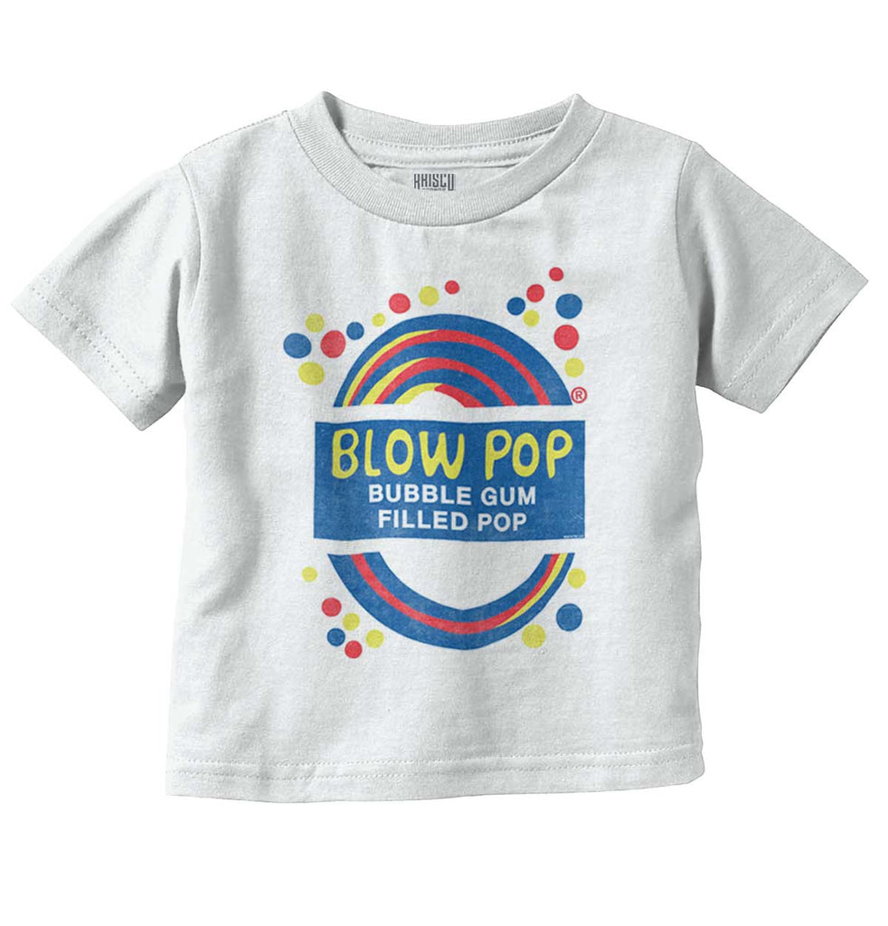 Blow Pop Label Infant Toddler T Shirt-Direct To Garment Print-Brisco Baby