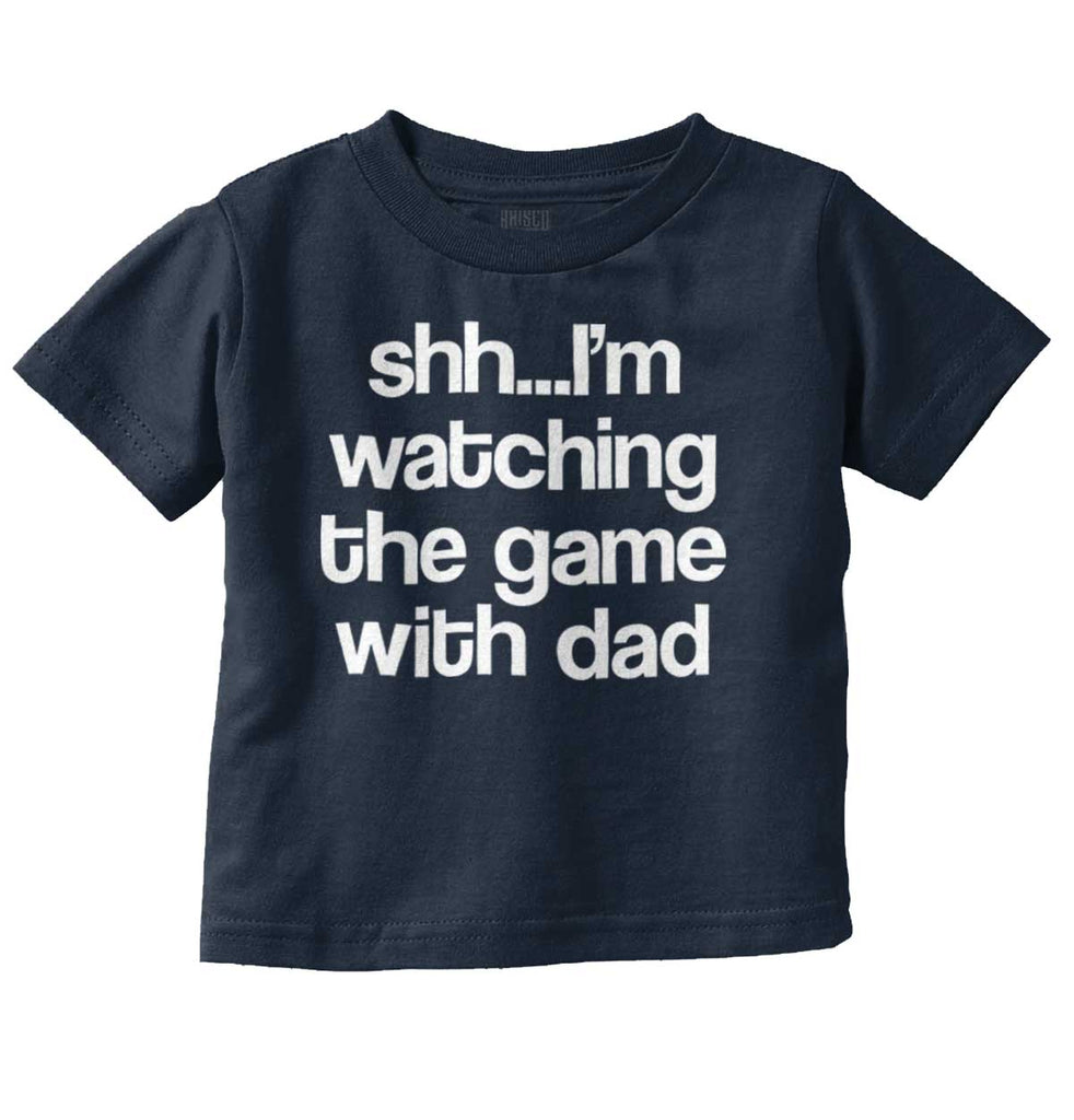 Watching the Game Infant Toddler T Shirt-Direct To Garment Print-Brisco Baby