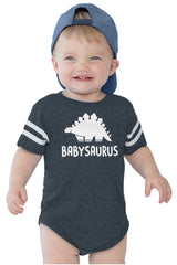 Babysaurus Football Romper Bodysuit-Direct To Garment Print-Brisco Baby