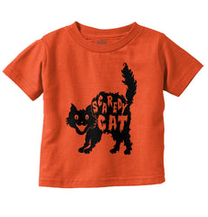 Scaredy Cat Infant Toddler T Shirt-Direct To Garment Print-Brisco Baby