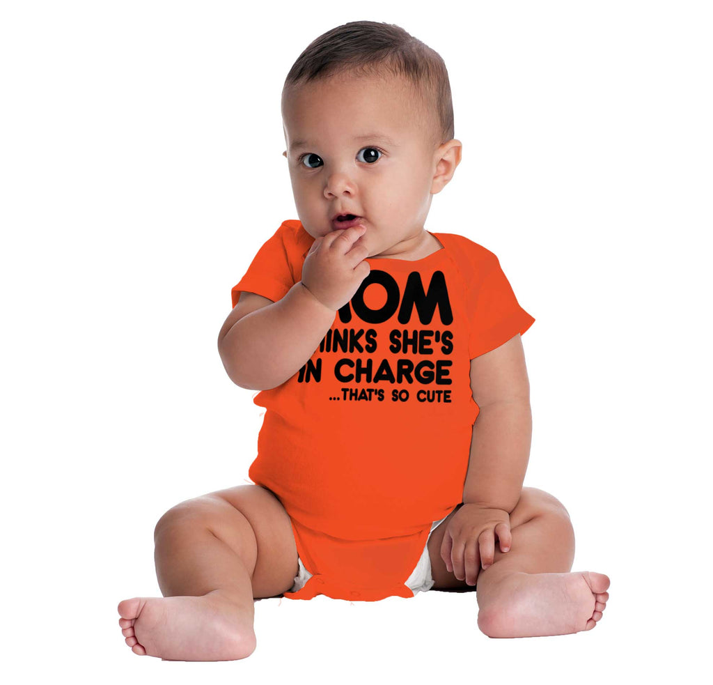 In Charge Romper Bodysuit-Direct To Garment Print-Brisco Baby