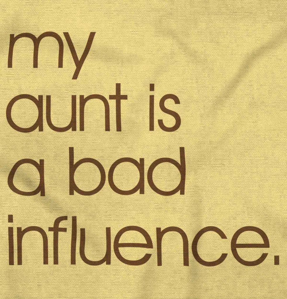 Bad Influence Infant Toddler T Shirt-Direct To Garment Print-Brisco Baby