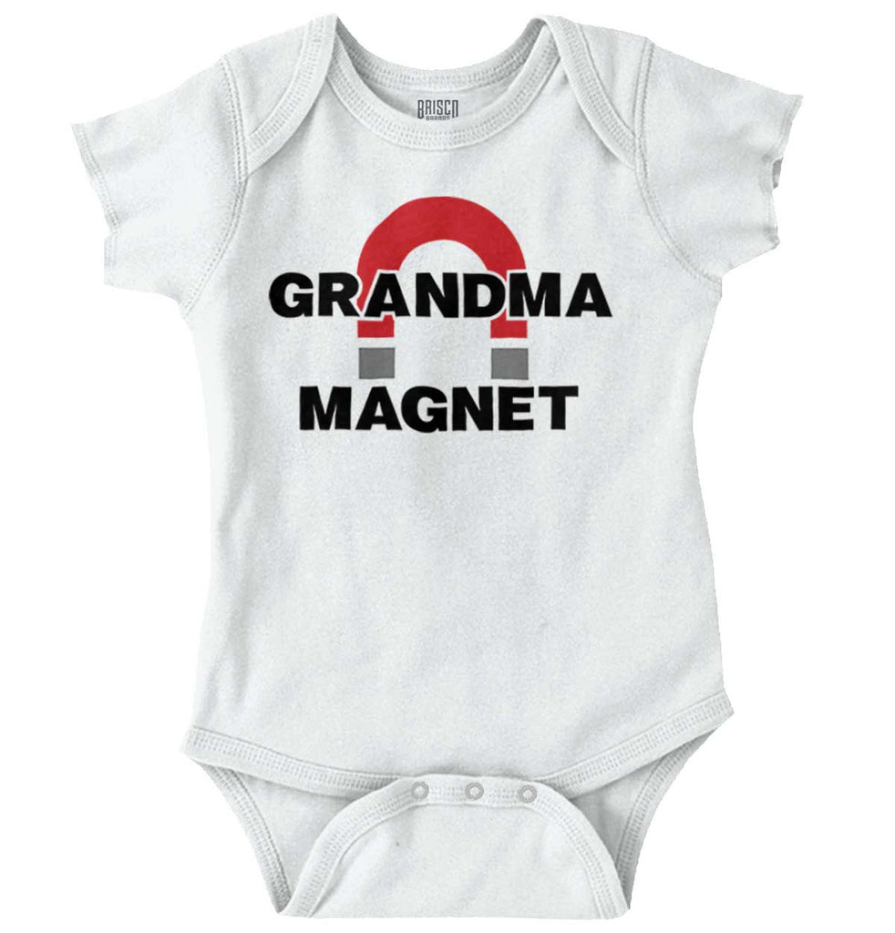 Grandma Magnet Romper Bodysuit-Direct To Garment Print-Brisco Baby