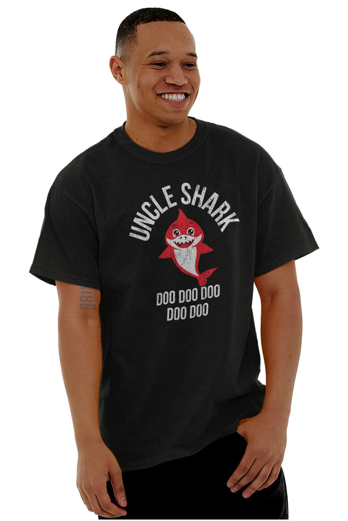 Cartoon Uncle Shark T Shirt-Direct To Garment Print-Brisco Baby