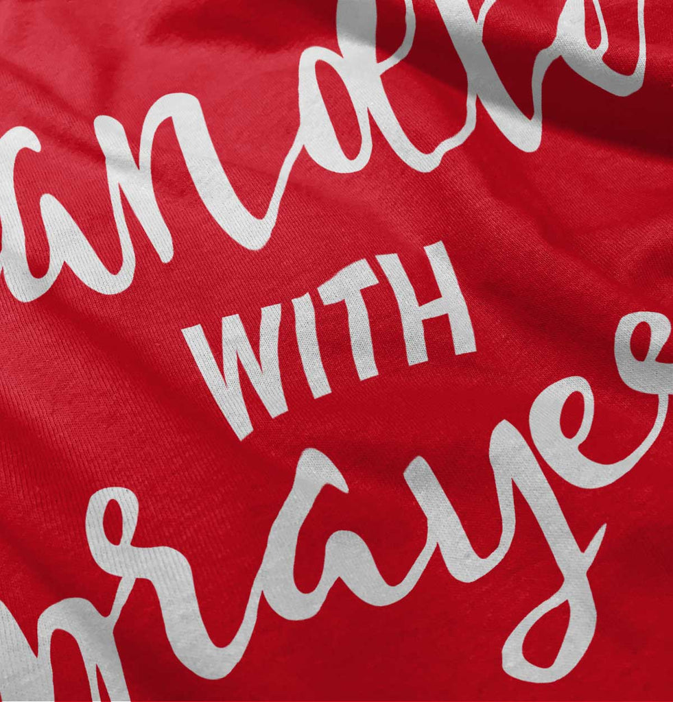 Prayer Care Ringer Romper Bodysuit-Direct To Garment Print-Brisco Baby