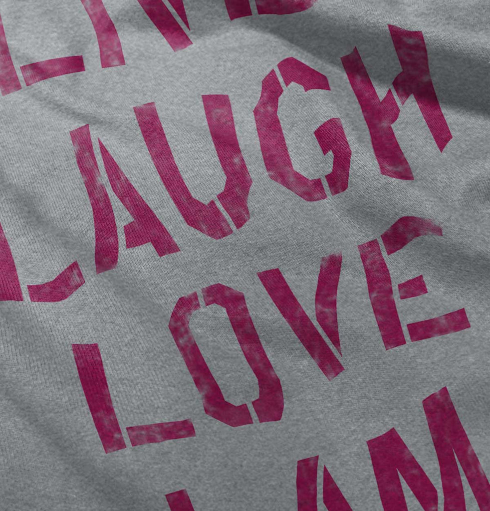 Live Laugh Llama Romper Bodysuit-Direct To Garment Print-Brisco Baby