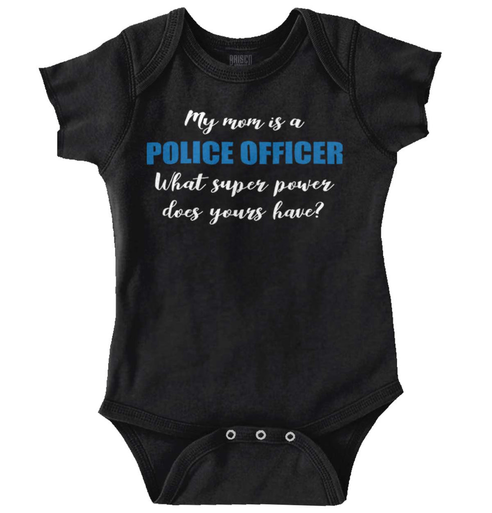 Mom Police Officer Romper Bodysuit-Direct To Garment Print-Brisco Baby