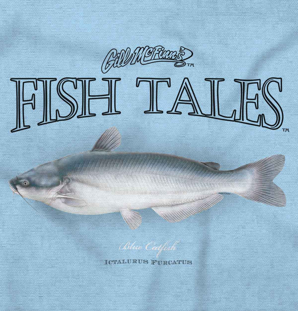 Blue Catfish Infant Baby Bib-Direct To Garment Print-Brisco Baby