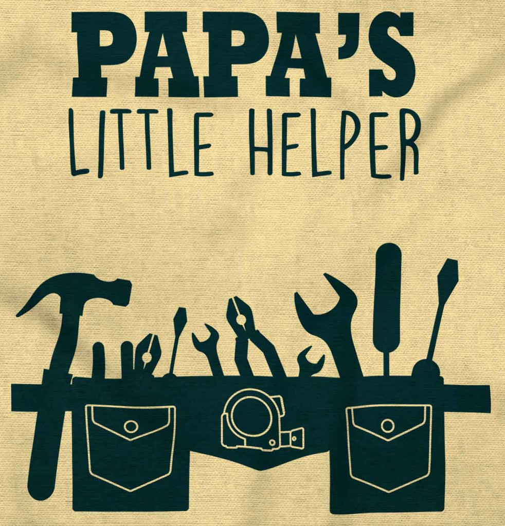 Papa's Little Helper Romper Bodysuit-Direct To Garment Print-Brisco Baby
