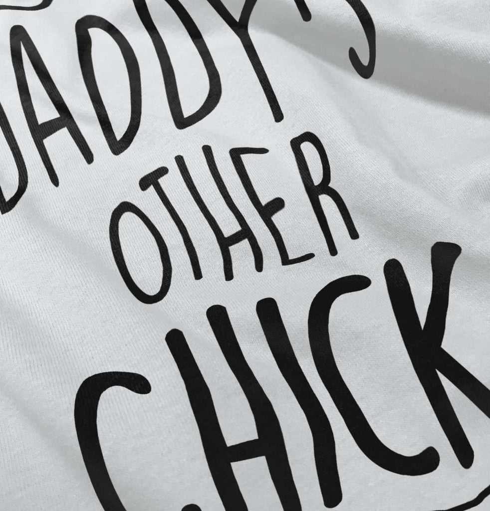 Daddy's Other Chick Romper Bodysuit-Direct To Garment Print-Brisco Baby