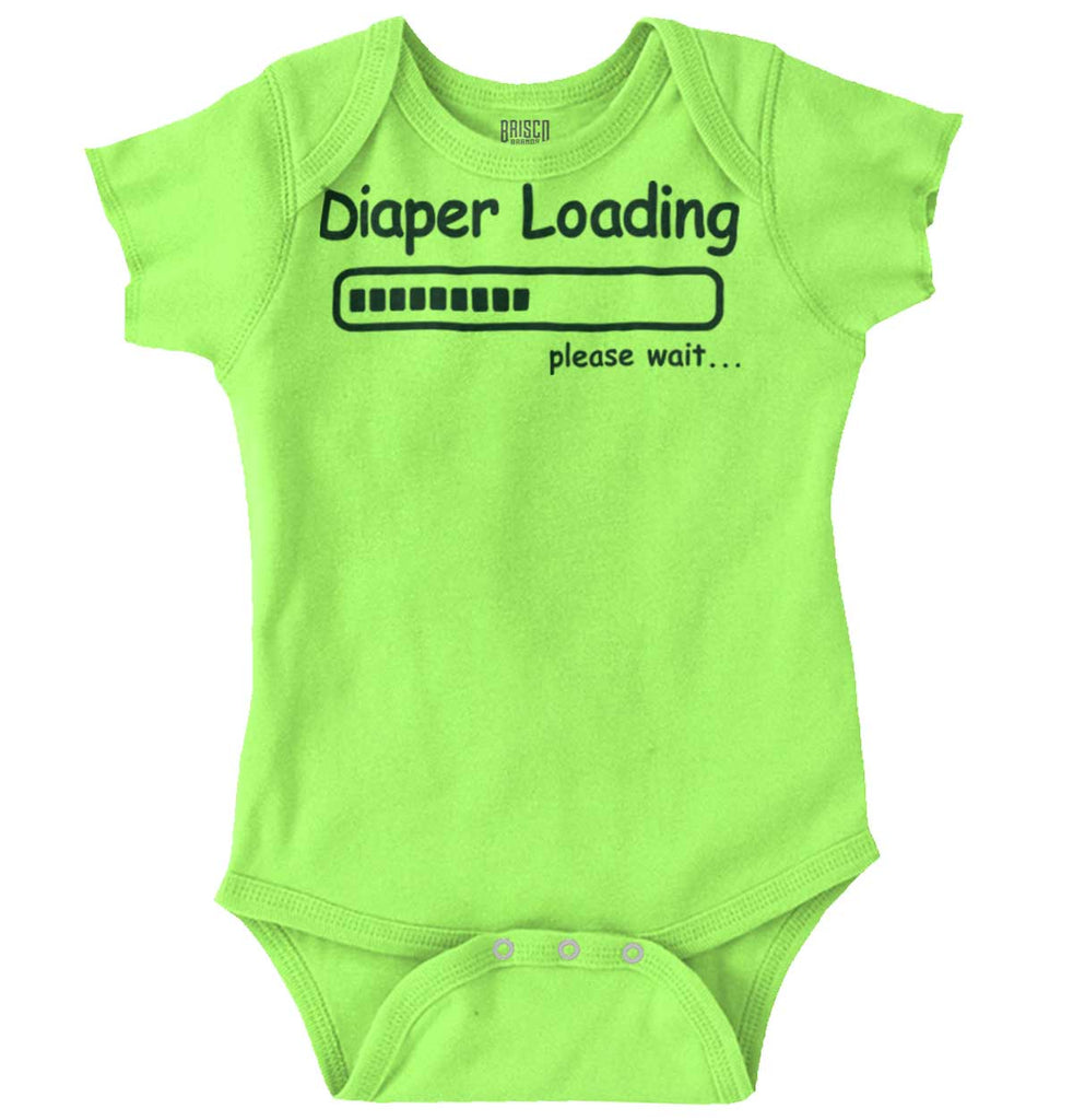 Diaper Loading Romper Bodysuit-Direct To Garment Print-Brisco Baby