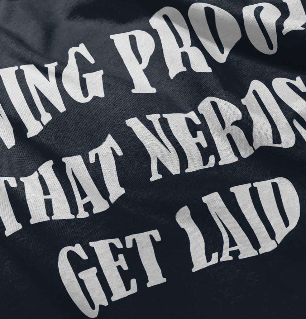 Nerds Get Laid Romper Bodysuit-Direct To Garment Print-Brisco Baby