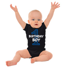 Birthday Boy Romper Bodysuit-Direct To Garment Print-Brisco Baby