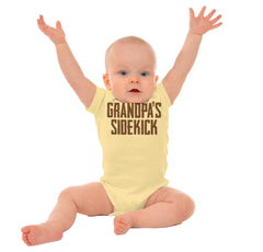 Grandpa's Sidekick Romper Bodysuit-Direct To Garment Print-Brisco Baby