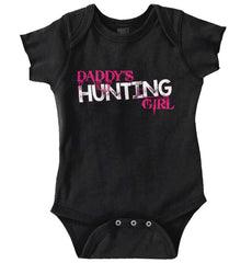 Daddys Hunting Girl Romper Bodysuit-Direct To Garment Print-Brisco Baby