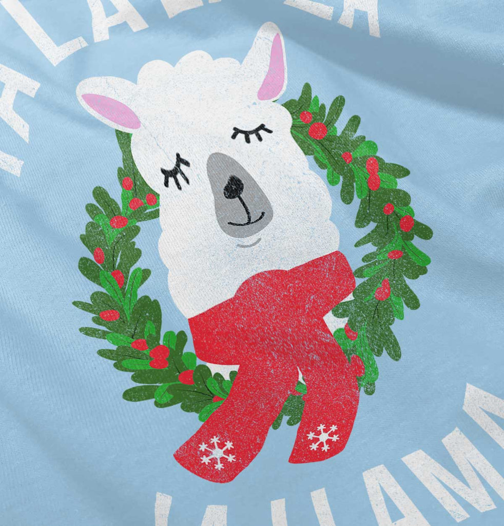 Llama Christmas Infant Baby Bib-Direct To Garment Print-Brisco Baby