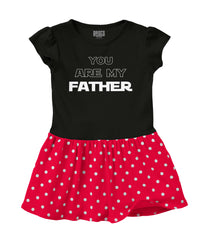 You Are My Father Baby Polka Dot Skirt Dress-Direct To Garment Print-Brisco Baby