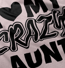 Crazy Aunt Toddler Ruffled Trim T-Shirt-Direct To Garment Print-Brisco Baby