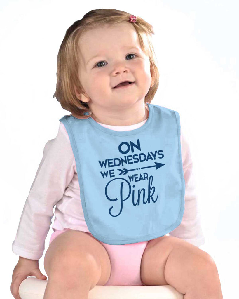 Wear Pink Infant Baby Bib-Direct To Garment Print-Brisco Baby