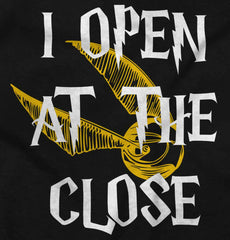 Open At The Close Infant Toddler T Shirt-Direct To Garment Print-Brisco Baby