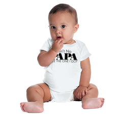 Ain't No Papa Like Mine Romper Bodysuit-Direct To Garment Print-Brisco Baby