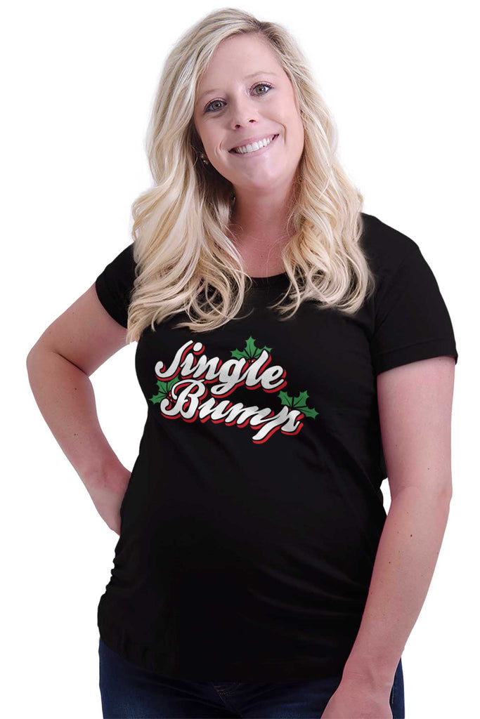 Jingle Bump Maternity T-Shirt-Direct To Garment Print-Brisco Baby