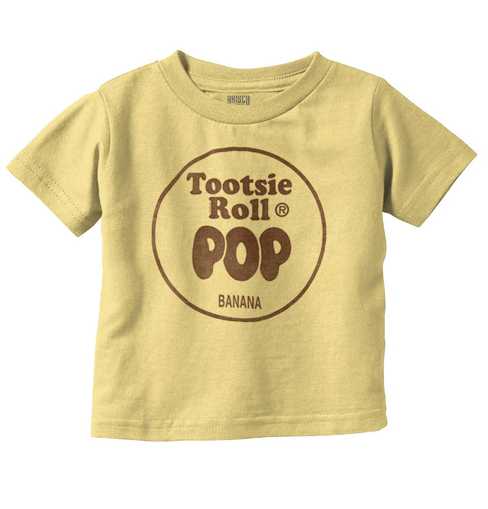 Banana Tootsie Pop Infant Toddler T Shirt-Direct To Garment Print-Brisco Baby