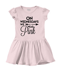 Wear Pink Solid Baby Infant Dress-Direct To Garment Print-Brisco Baby