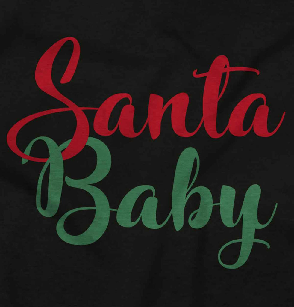 Santa Baby Infant Baby Bib-Direct To Garment Print-Brisco Baby