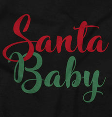 Santa Baby Infant Baby Bib-Direct To Garment Print-Brisco Baby