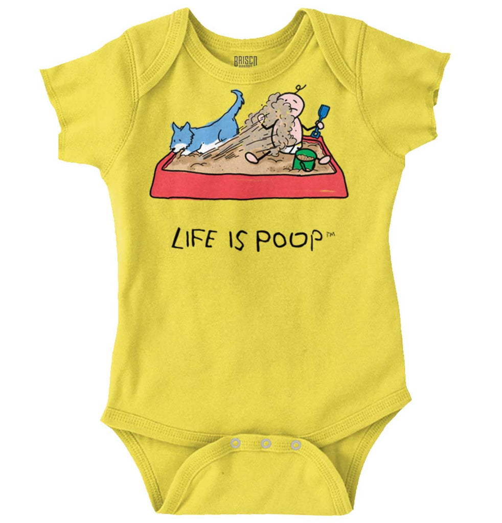 Dog Sandbox Romper Bodysuit-Direct To Garment Print-Brisco Baby