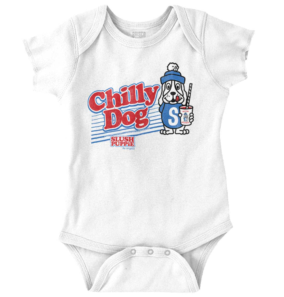 Chilly Dog Romper Bodysuit-Direct To Garment Print-Brisco Baby