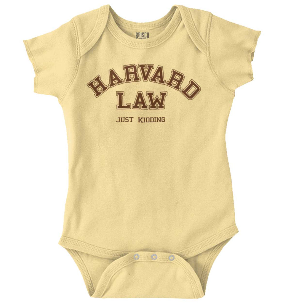 Harvard Law Romper Bodysuit-Direct To Garment Print-Brisco Baby