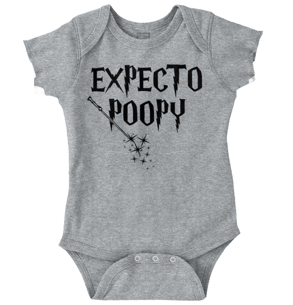 Expecto Poopy Romper Bodysuit-Direct To Garment Print-Brisco Baby