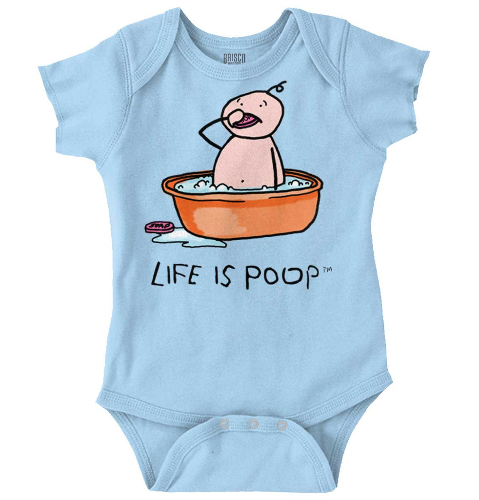 Eating Soap Romper-Direct To Garment Print-Brisco Baby