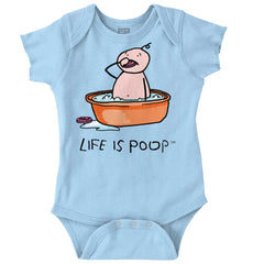Eating Soap Romper-Direct To Garment Print-Brisco Baby