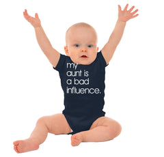 Bad Influence Romper Bodysuit-Direct To Garment Print-Brisco Baby