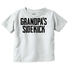 Grandpa's Sidekick Infant Toddler T Shirt-Direct To Garment Print-Brisco Baby