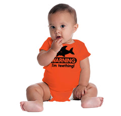 I'm Teething Romper Bodysuit-Direct To Garment Print-Brisco Baby