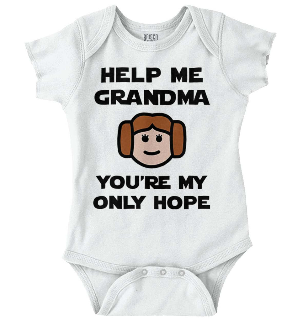 Grandma My Only Hope Romper Bodysuit-Direct To Garment Print-Brisco Baby