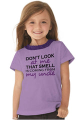 That Smell Toddler Ruffled Trim T-Shirt-Direct To Garment Print-Brisco Baby