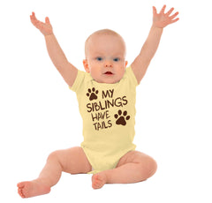 My Siblings Have Tai Romper Bodysuit-Direct To Garment Print-Brisco Baby