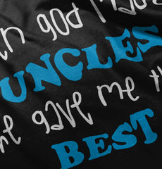 When God Made Uncles Infant Baby Bib-Direct To Garment Print-Brisco Baby