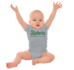 Slytherin Baby Romper Bodysuit-Direct To Garment Print-Brisco Baby