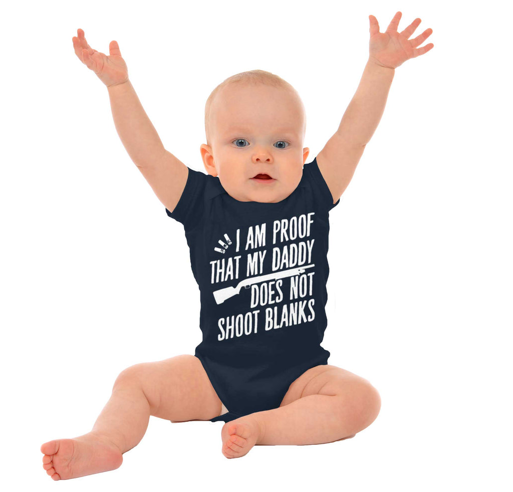 Proof Daddy Shoots Romper Bodysuit-Direct To Garment Print-Brisco Baby