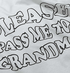 Please Pass Me To Grandma Romper Bodysuit-Direct To Garment Print-Brisco Baby