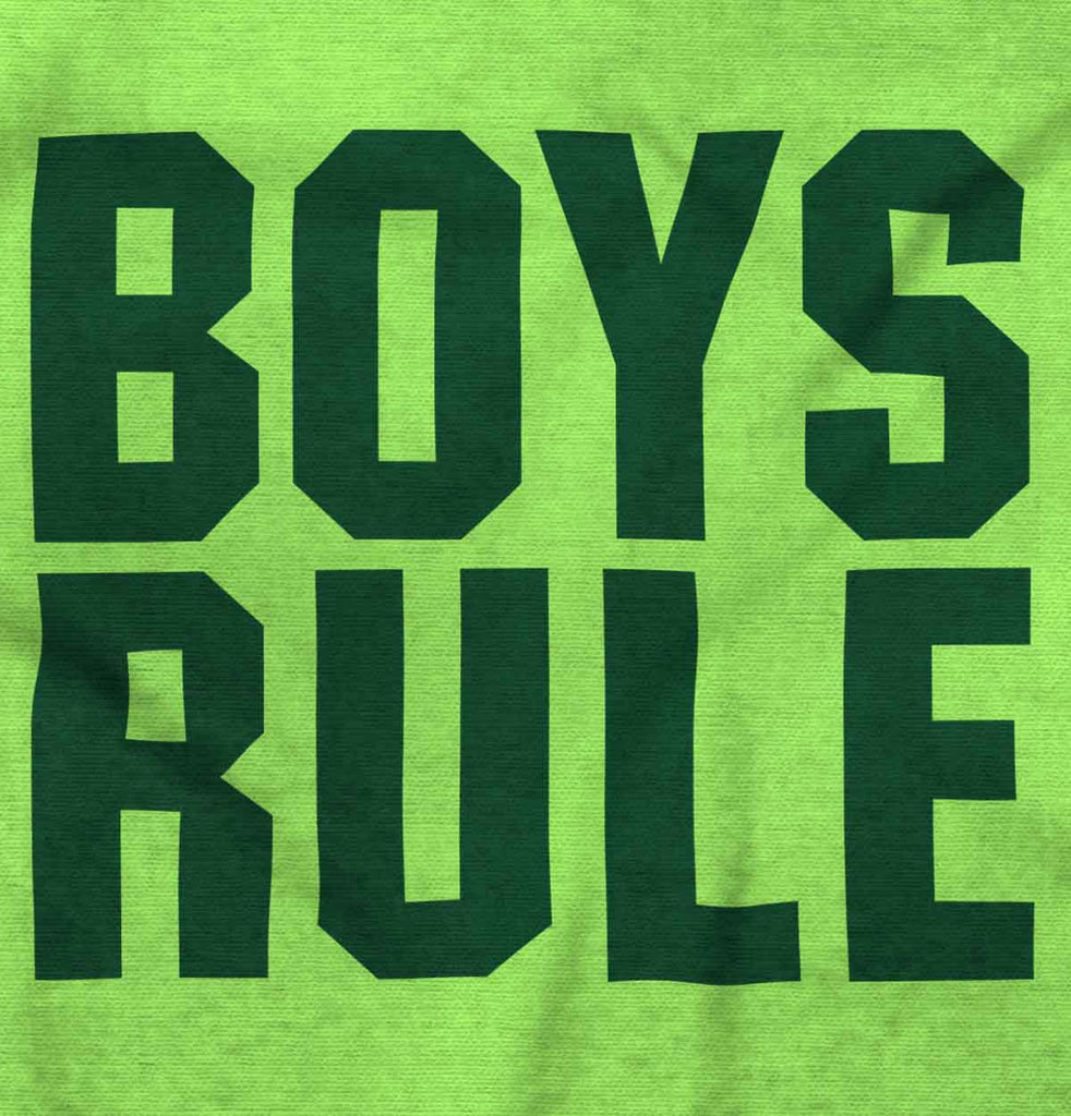 Boys Rule Romper Bodysuit-Direct To Garment Print-Brisco Baby