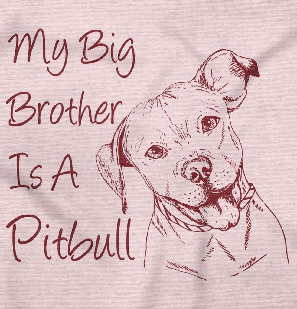 Brother is a Pitbull Solid Baby Infant Dress-Direct To Garment Print-Brisco Baby