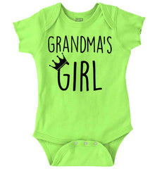 Grandma's Girl Romper Bodysuit-Direct To Garment Print-Brisco Baby